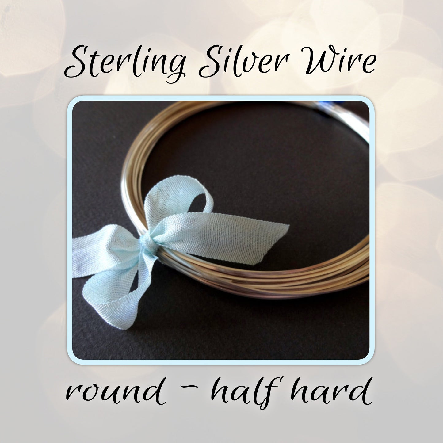 REMNANTS: Sterling Silver Round Wire in Dead Soft or Half Hard